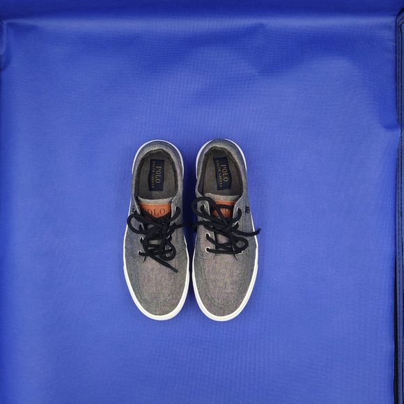 Polo Ralph Lauren Faxon II Lace Up Men's Sneaker Shoes Size US 6 Grey - Picture 2 of 7